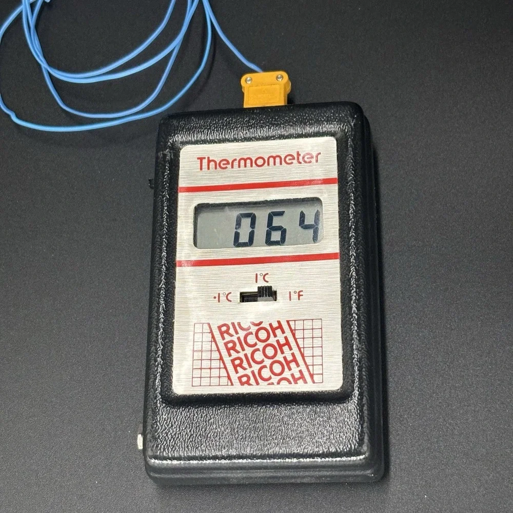 Vintage‎ Ricoh Digital Thermometer Model 1003 Made in England - Working